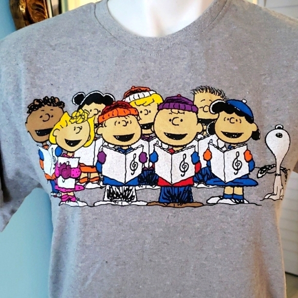 PEANUTS CHRISTMAS CAROL T SHIRT - Picture 2 of 4